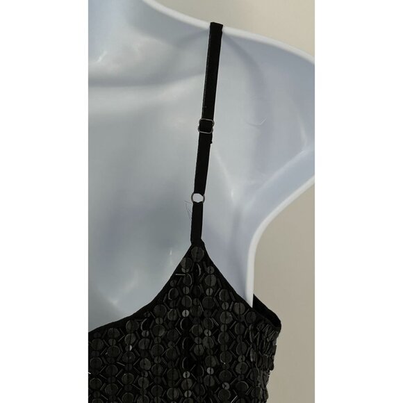 Romeo & Juliet Couture Sequined Dress Black Spaghetti Strap Size S New With Tags - Picture 5 of 10